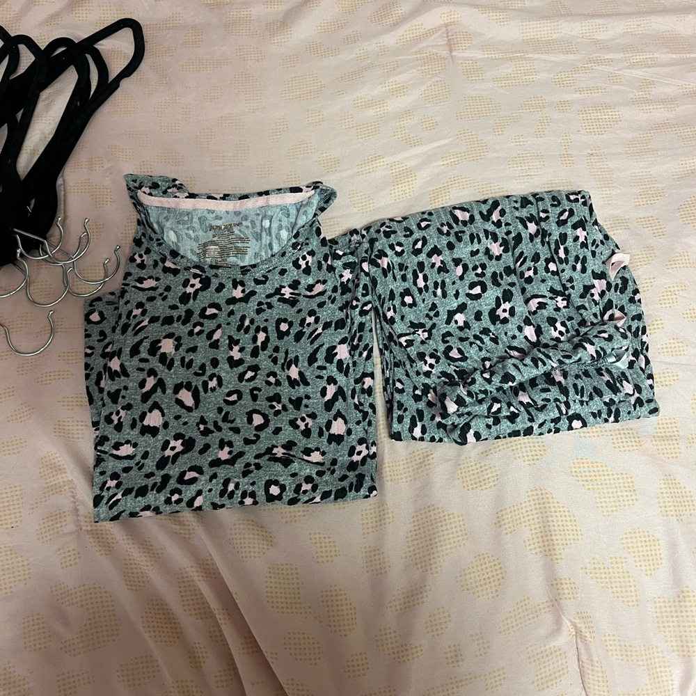 Leopard Print Pajama Set